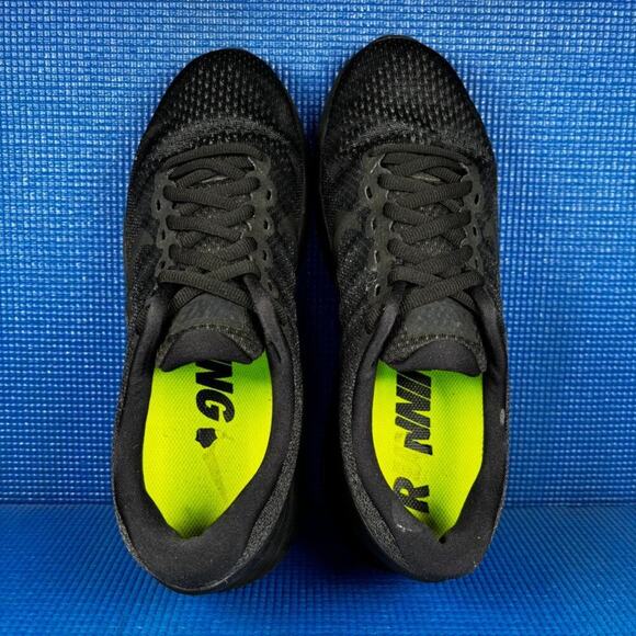 🔴 NIKE LUNARGLIDE 9 Men`s Size 10 Black Athletic Running Shoes 904715-007 - Picture 6 of 8